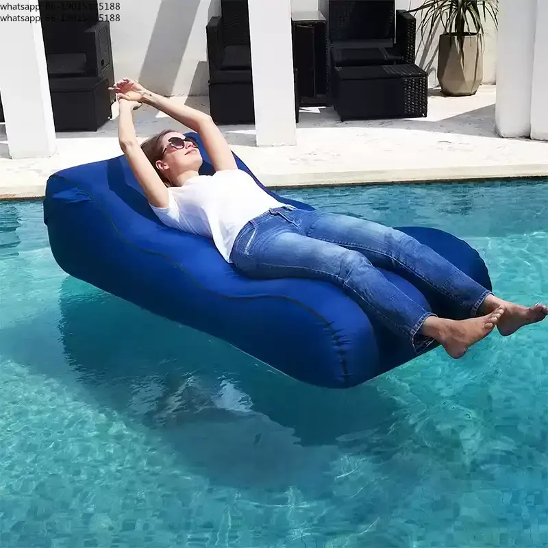 Inflatable Sofa Outdoor Portable Foldable Air Lounger Camping Recliner for Beach Picnic Travel Inflatable Mattress Comfort Couch