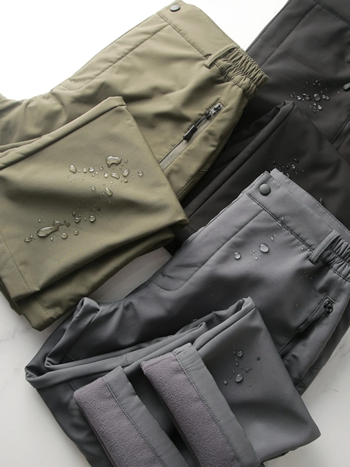 

Утепленные флисовые брюки для активного отдыха, повседневные походные брюки, ветрозащитные, водонепроницаемые, мужские, осенне-зимние, прямого кроя, рабочие брюки