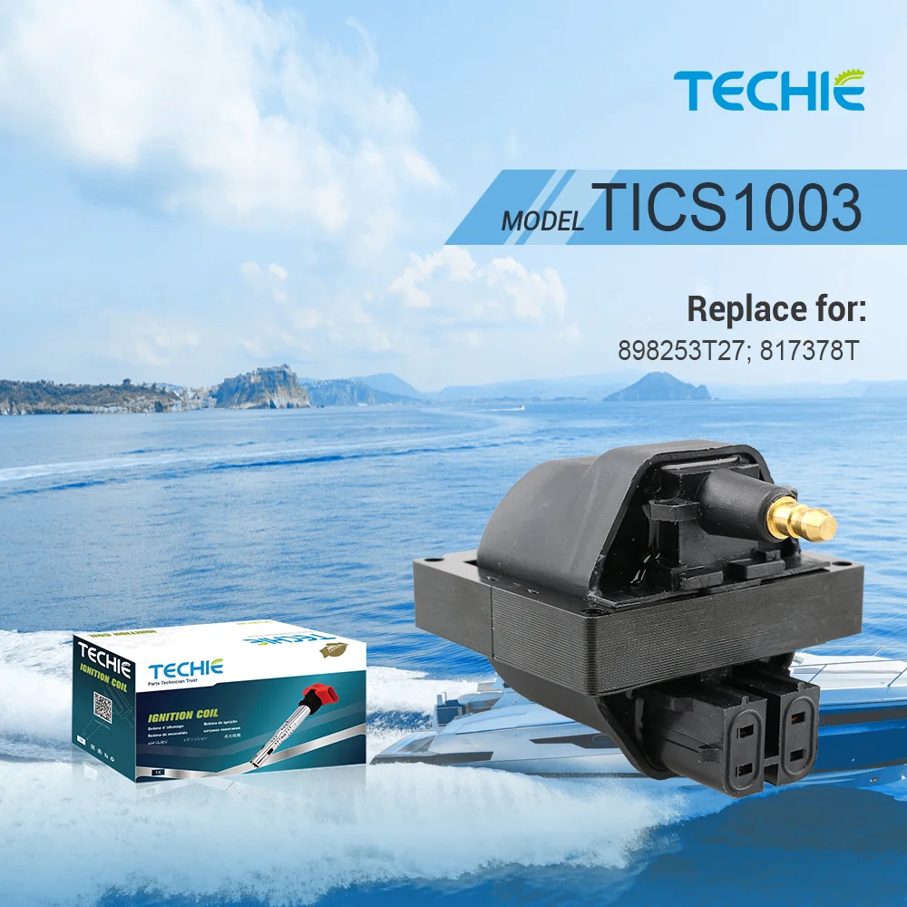 1PC Ignition Coil Replace for 898253T27 817378T 817378 Fit for Crusader 7243200 GLM 72113 OMC 3854002 Volvo Penta 3854002-7