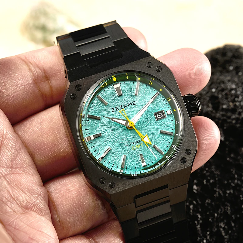 Men\'s watches NH34 Luxury 40.5mmsapphire retro 50M Waterproof Automatic Stainless Steel chronograph vintage dress design watch