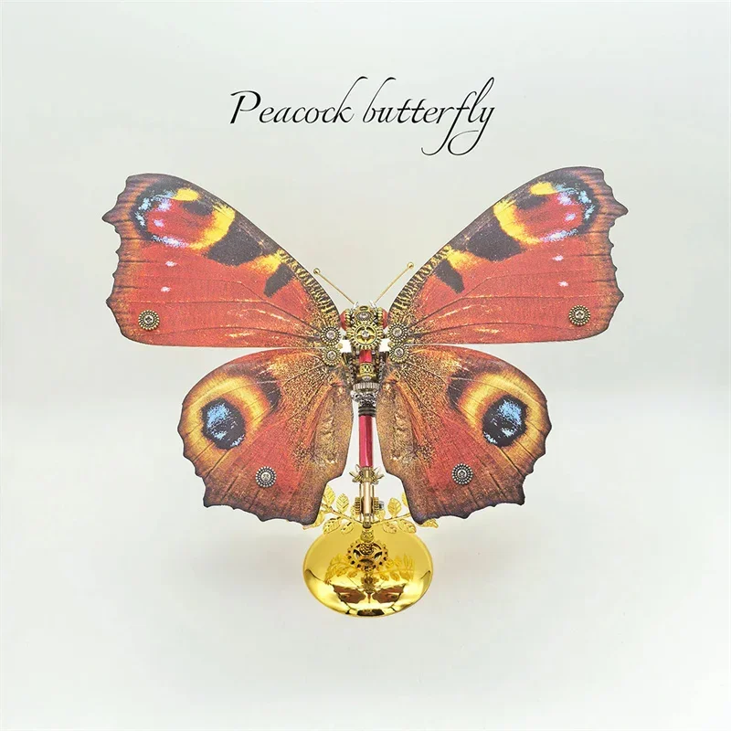 

Steampunk Peacock Butterfly 3D Puzzle Metal Model Kit Building Model Kits for Adults Children DIY Assemble Toys