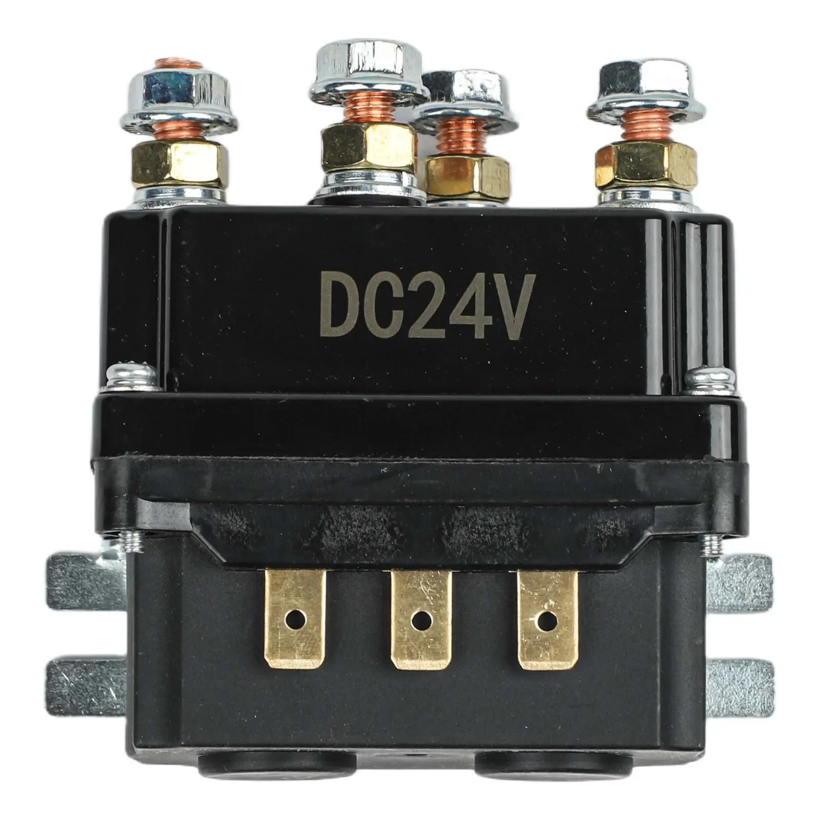 1PC Winch Solenoid Relay Contactor 12V/24V 250A Steel Construction Winch Solenoid Relay For Heavy-Duty 9000 Lbs ATV/UTV Boat