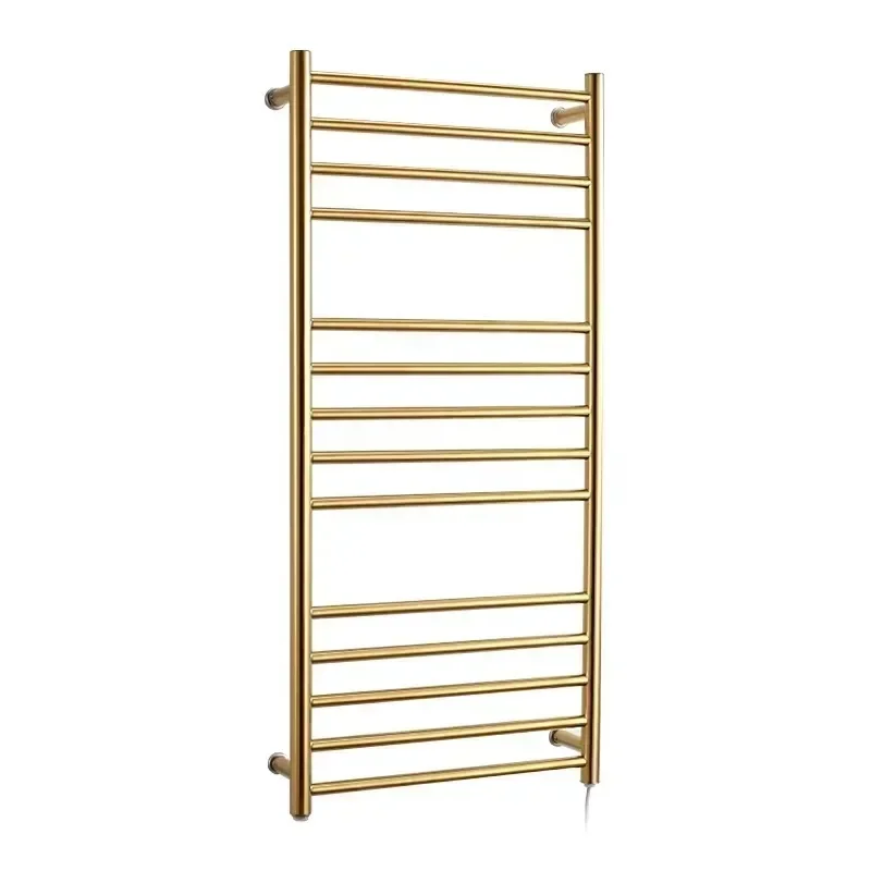 High Guality OEM Service Golden Heating Towel Rack Traditional Heated Towel Rail Towel Rack Warmer