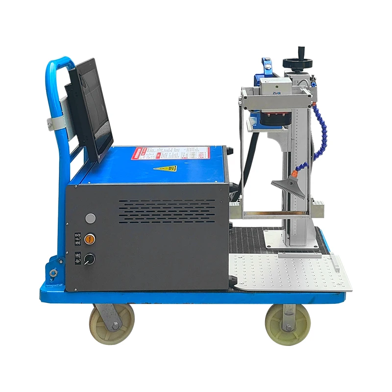 Industrial versatile user-friendly handheld MOPA marking machine 200W for electronics and components