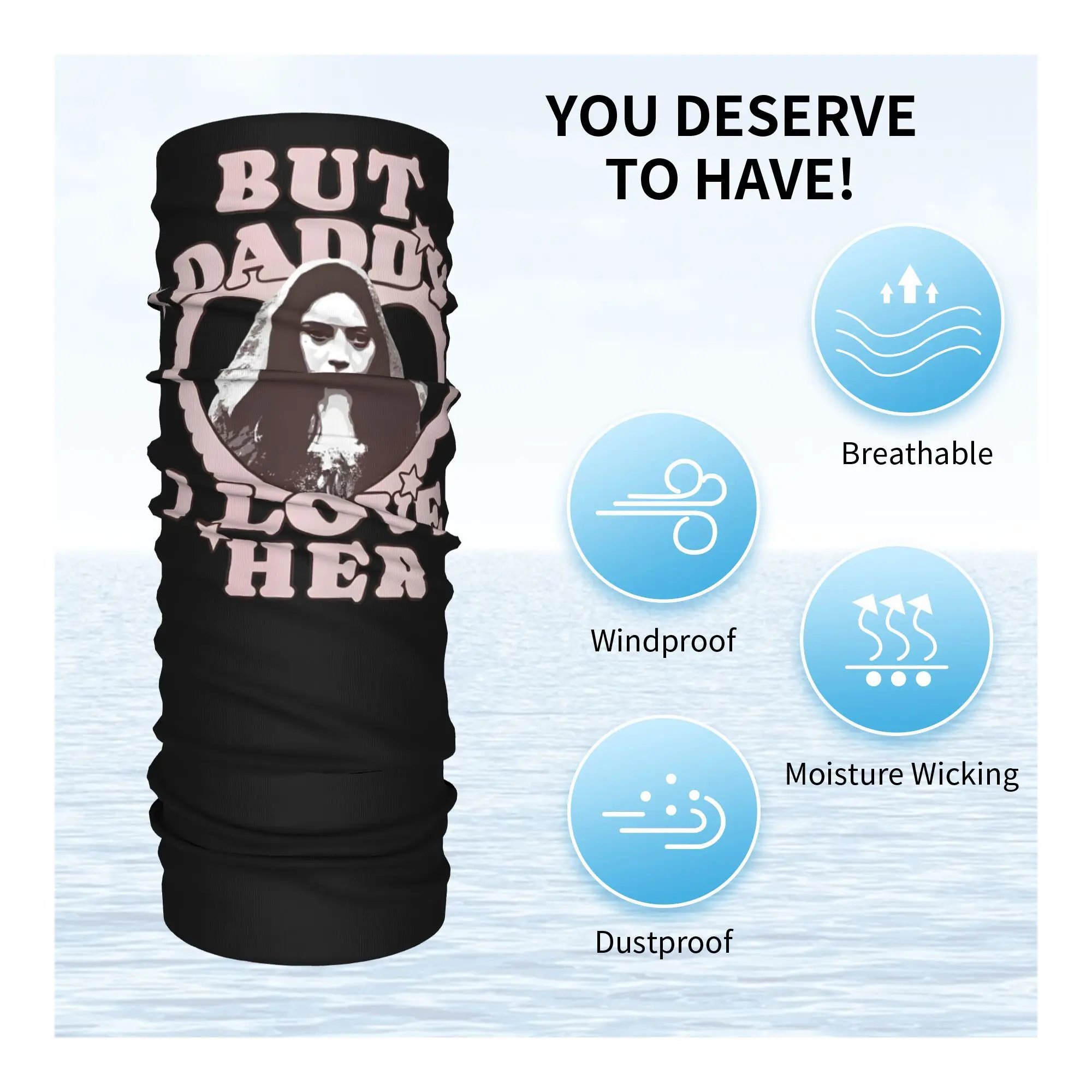 ولكن الأب أنا أحبها أوبري بلازا هو ريو فيدال باندانا الرقبة الجراب قناع مطبوع وشاح قناع الوجه الدافئ ركوب الدراجات