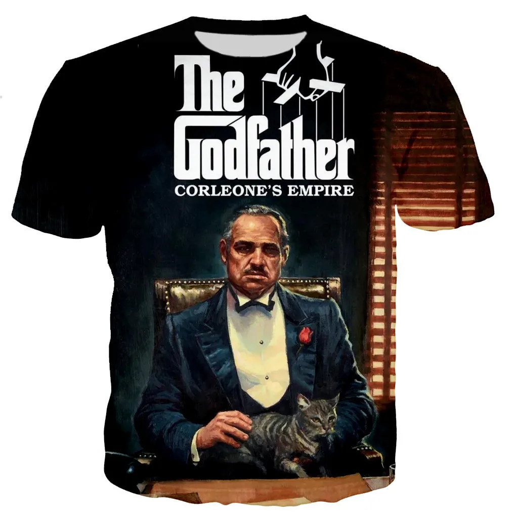 The Godfather T-shirts 3D Print Classic Movie Men Woman Short Sleeve Tees Streetwear Harajuku Oversized T Shirt Kid Tops Clothes