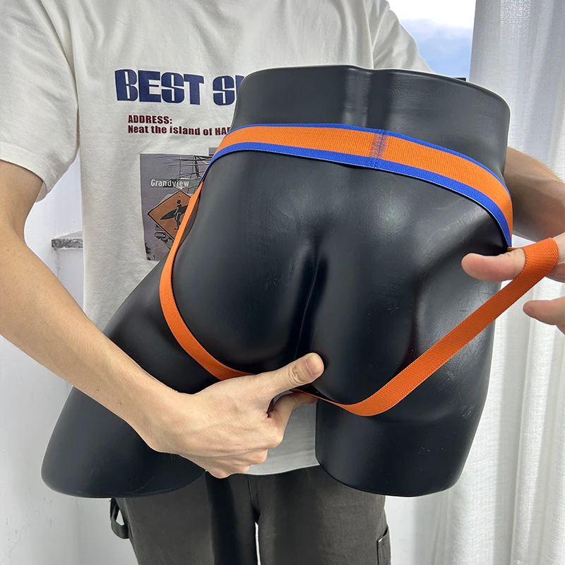 3Pcs Mixed Colors Sexy Men's Underwear Mesh Thongs Breathable Low Waist Sissy T-Back Men Jockstrap Underpants Hip Raise Panties