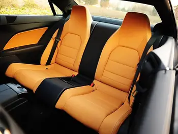 適用於賓士C級W202、W203、W204、W205、W206車型的五座客製化汽車座椅套,全套耐用真皮材質。 8 最佳銷售 賓士E級真皮座椅套 - №4
