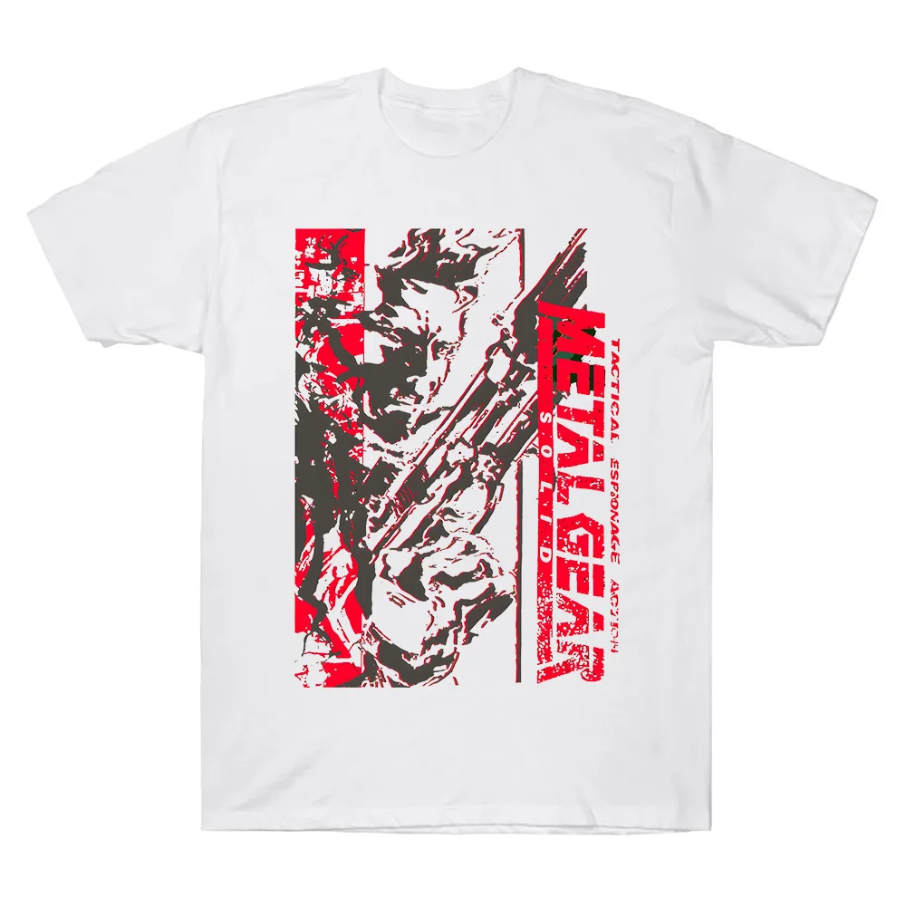 

Metal Gear Solid Art Essential Tees Summer Round Neck Casual Breathable Tops Unisex Hot Game Print High Quality Cotton Clothing
