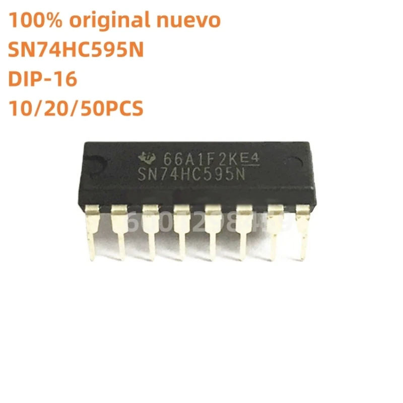 

100% original nuevo 10pcs - 50pcs SN74HC595N 74HC595N IC 8-BIT SHIFT REGISTER 16-DIP