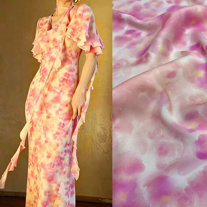 stretch-silk-crepe-fabric-with-sweet-pink-floral-printing-for-diy-sewing-summer-dress-pants-pajamas-140cm-wide-19mm-thick-r6942