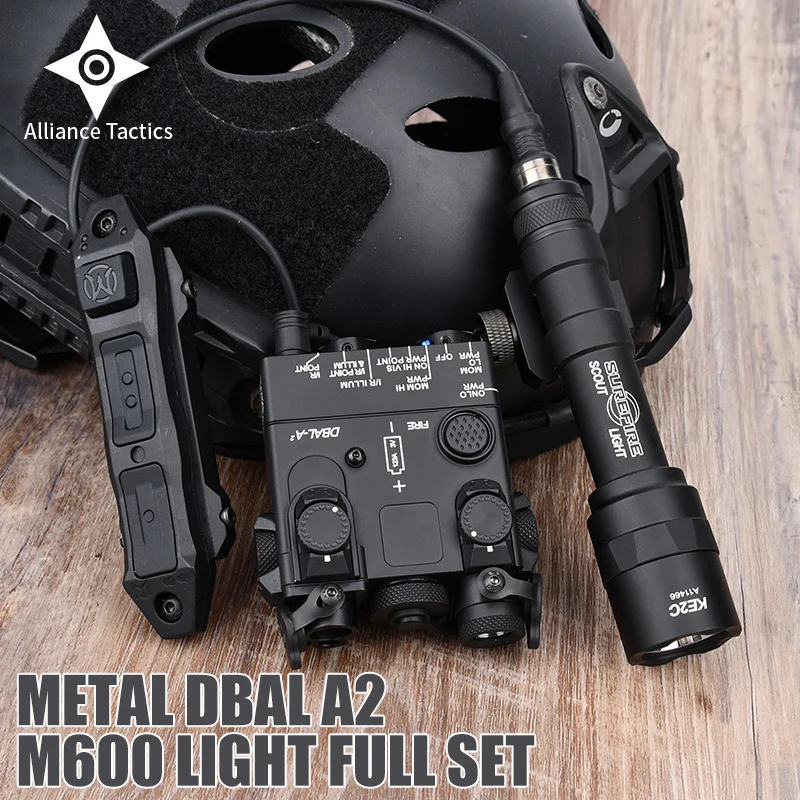 

WADSN DBAL A2 Softair Tactical M300 M300C ,M600 M600U Flashlight Red Green Dot Laser Indicator Rifle Hunting Weapon Light