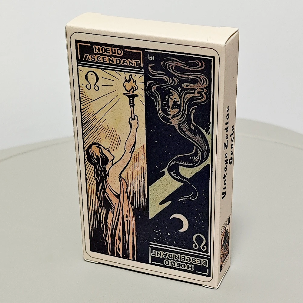 

Уникальное Таро на тему зодиака — 48 карточек духовного оракула с астрологическими символами в винтажном стиле Le Tarot Ast Fisk Бестселлер