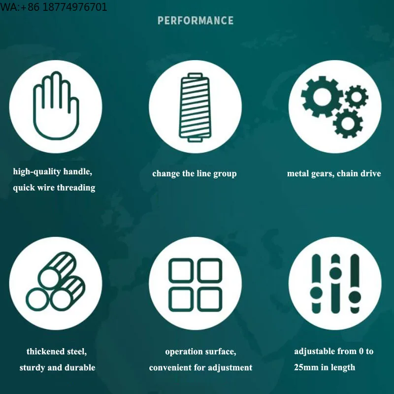 

Commercial Multifunctional Restaurant Tabletop Sausage Manual Spiral Wire Knotting Tying Clipping Machine