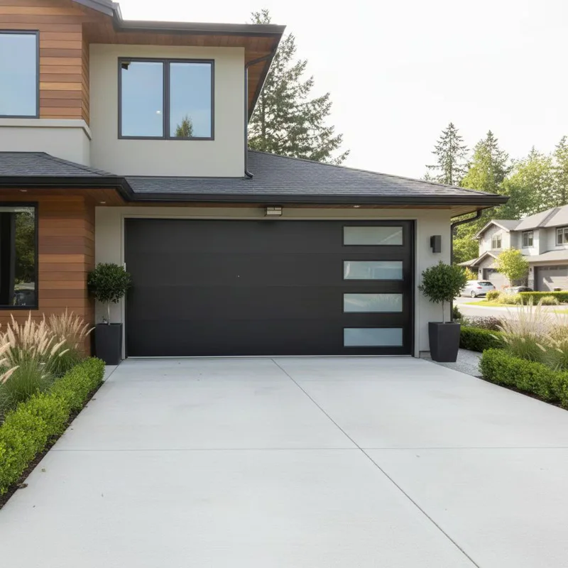 Automatic Custom Modern Automatic Panel Garage Door Sectional Finished Surface Insulated Doors