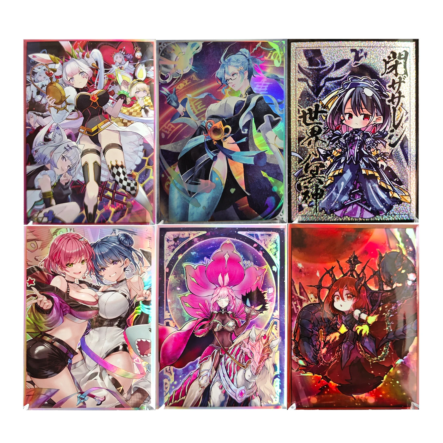 63X90Mm 50Pcs/set Diy Self Made Yu-Gi-Oh! Maliss Maliss Card Sleeves Color Flash Tearlaments Card Protective Cover Gift Toy