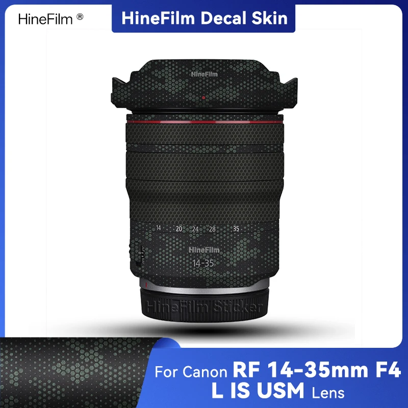 

Hinefilm Skin for Canon RF14-35 F4 Lens Decal Skin 1435 Lens Sticker for Canon RF14-35mm F4 L IS USM Wrap Cover RF14-35F4 Skin
