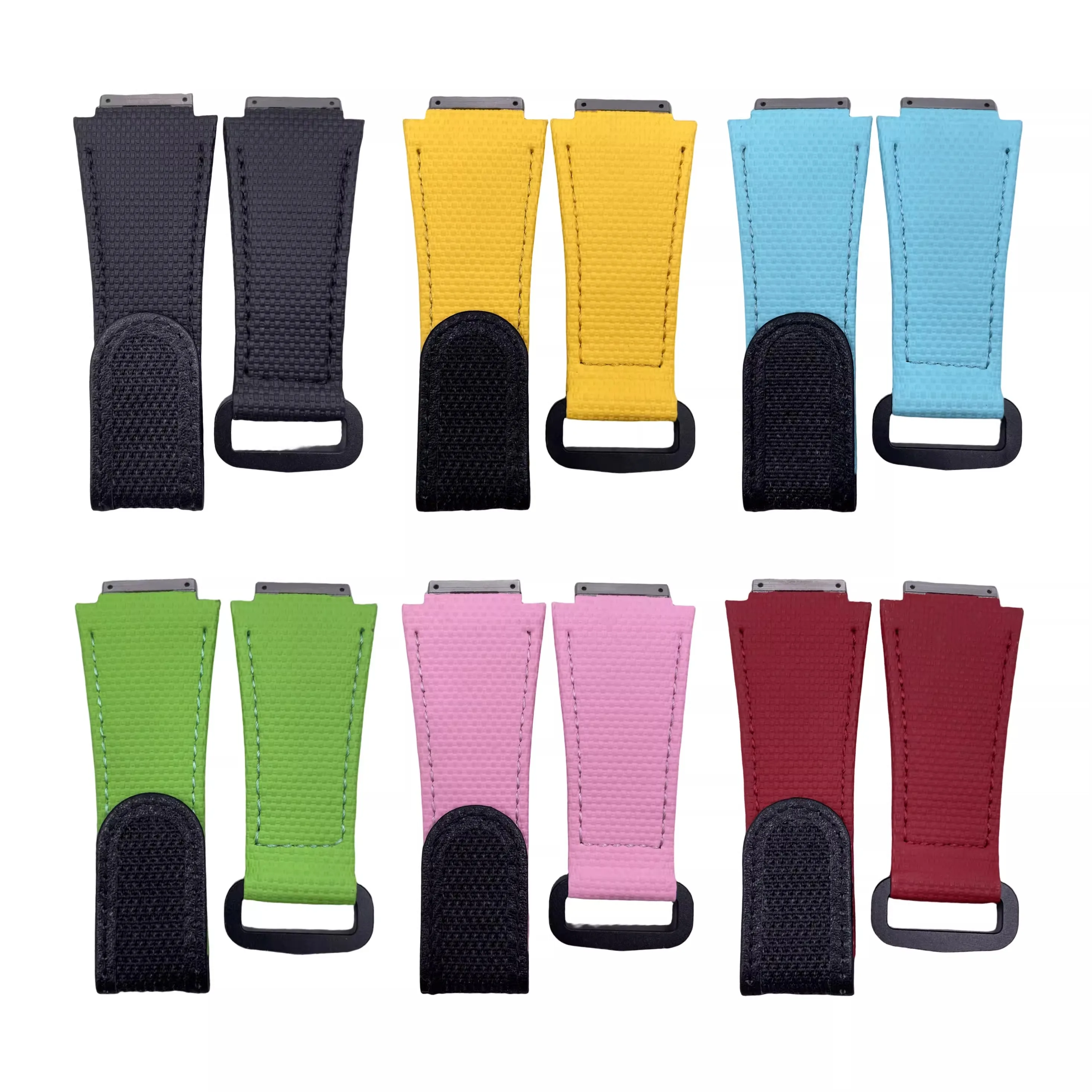 

Customized Rubber Watchband for Richard Strap Hook and Loop Fluororubber RM011 RM030 RM010 RM055 Bracelet Screw Down Connection