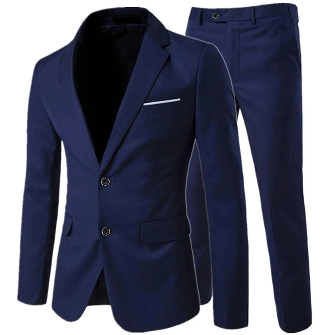 SY08 Fashion Men's Blazer Autumn 2024 New Solid Color Notched Collar Single Breasted Suit Jacket