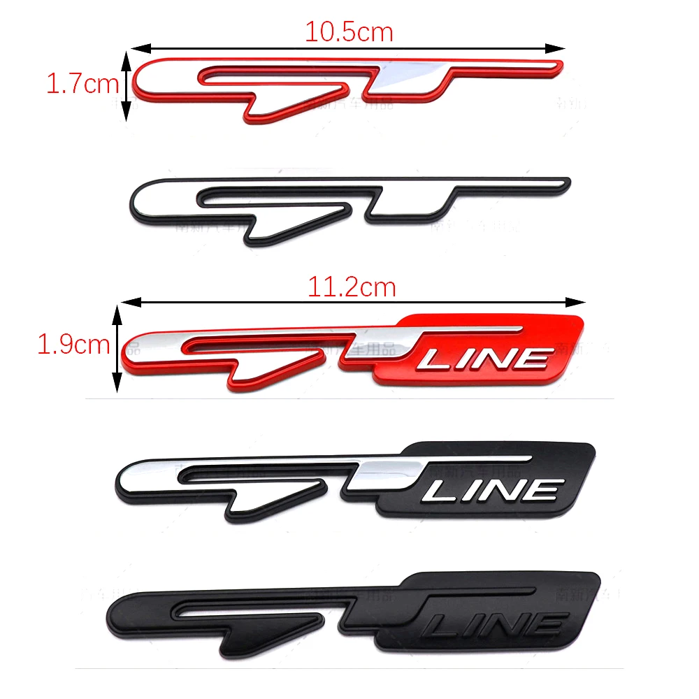 Emblema Adesivo de Carro ABS para KIA GT Line, Decalques para Porta-Malas, CARENS, CARNIVAL, Morning, NIRO, PICANTO, RIO, STINGER, Soul