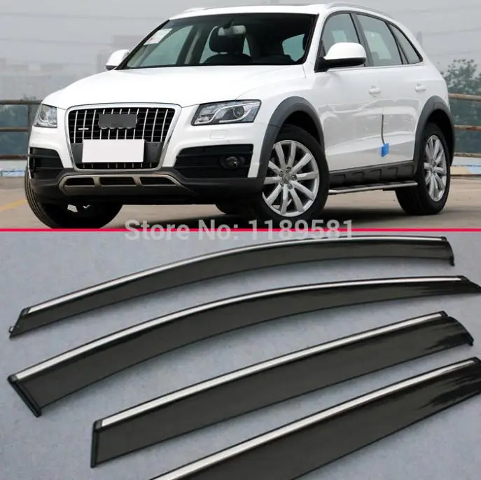 

Ветрозащитный козырек для AUDI Q5 2010 2011 2012 2013 2014 2015, защита от дождя/солнца, вентиляционные аксессуары, наклейки