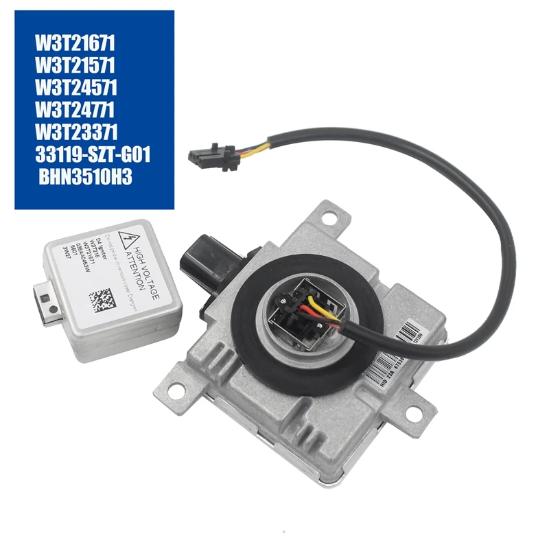 W3T216 W3T21671 Xenon HID Headlight Ballast High Pressure Head Low Wire Kits For Honda Civic Mazda Mitsubishi