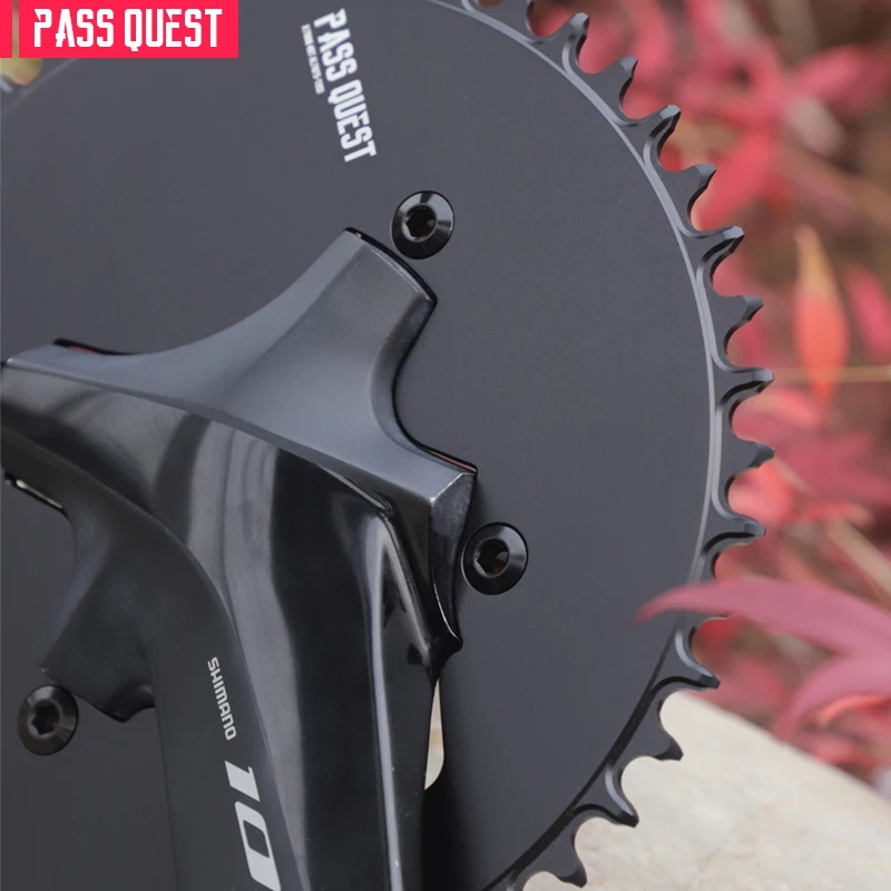 

Велосипедная звездочка PASS QUEST 1R110 110BCD (4 болта AERO), полностью закрытая круглая узкая широкая звездочка для SHIMANO R7000