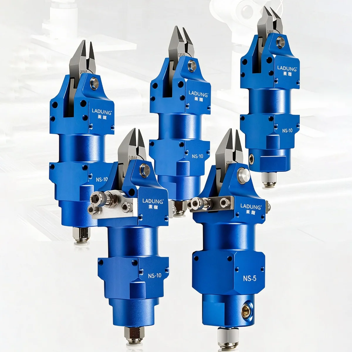 Robotic Arms Pneumatic Air Nipper Scissors Cutter Tungsten Steel Shear Head ZS3.5, ZS4S for Lead/Wire Trimming Automated Cutting