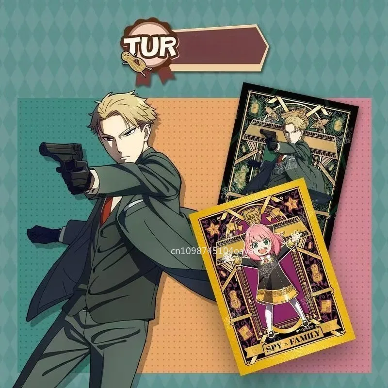 بطاقات عائلة تجسس أصلية يورانيا لويد أنيا مزور بوند فورجر ملف بطاقة سميكة كارتون أنيمي الطرفية جمع بطاقة لعبة هدية #4