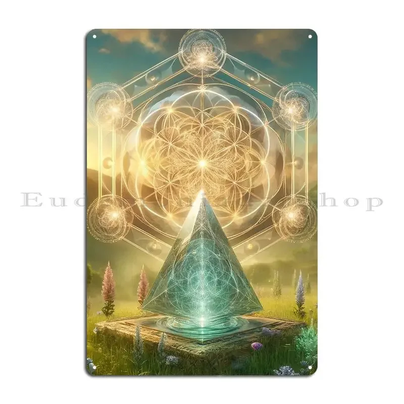 Sacred Pyramid No 2 Metal Sign Home Garage Plaques Garage Design Cinema Tin Sign Poster