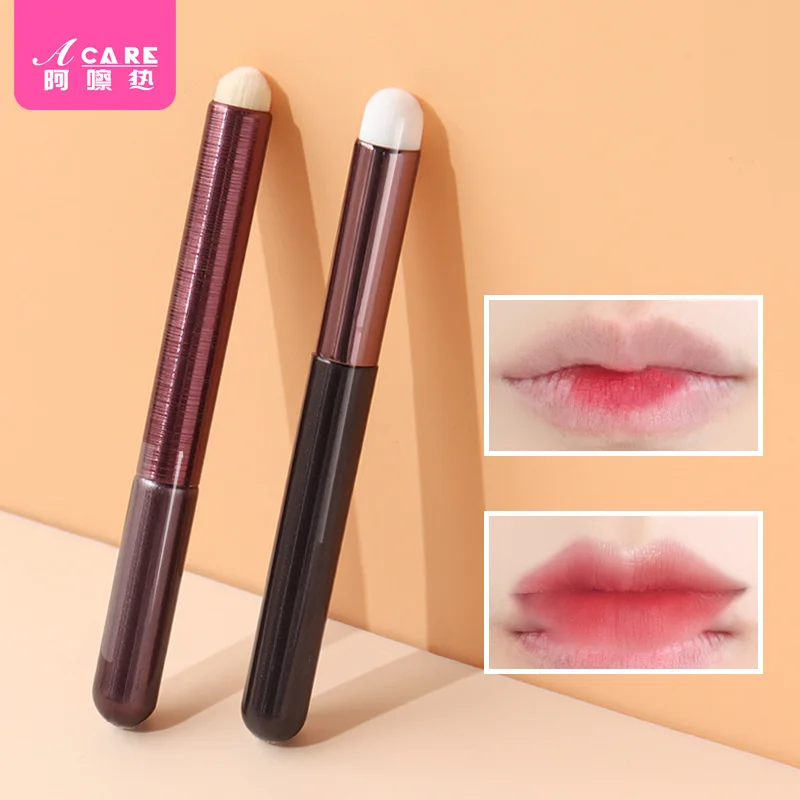 DX01/Lip brush/D1PQ0-Round head lipstick brush Girl Lip smudges concealer brush lip makeup brush beginner