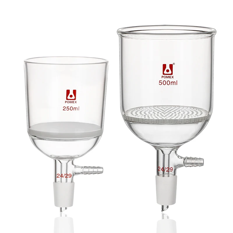 

50-2000ml Vacuum Filter Flask Set G3 Sand Core Funnel Suction Filtration Lab Multiple Sizes