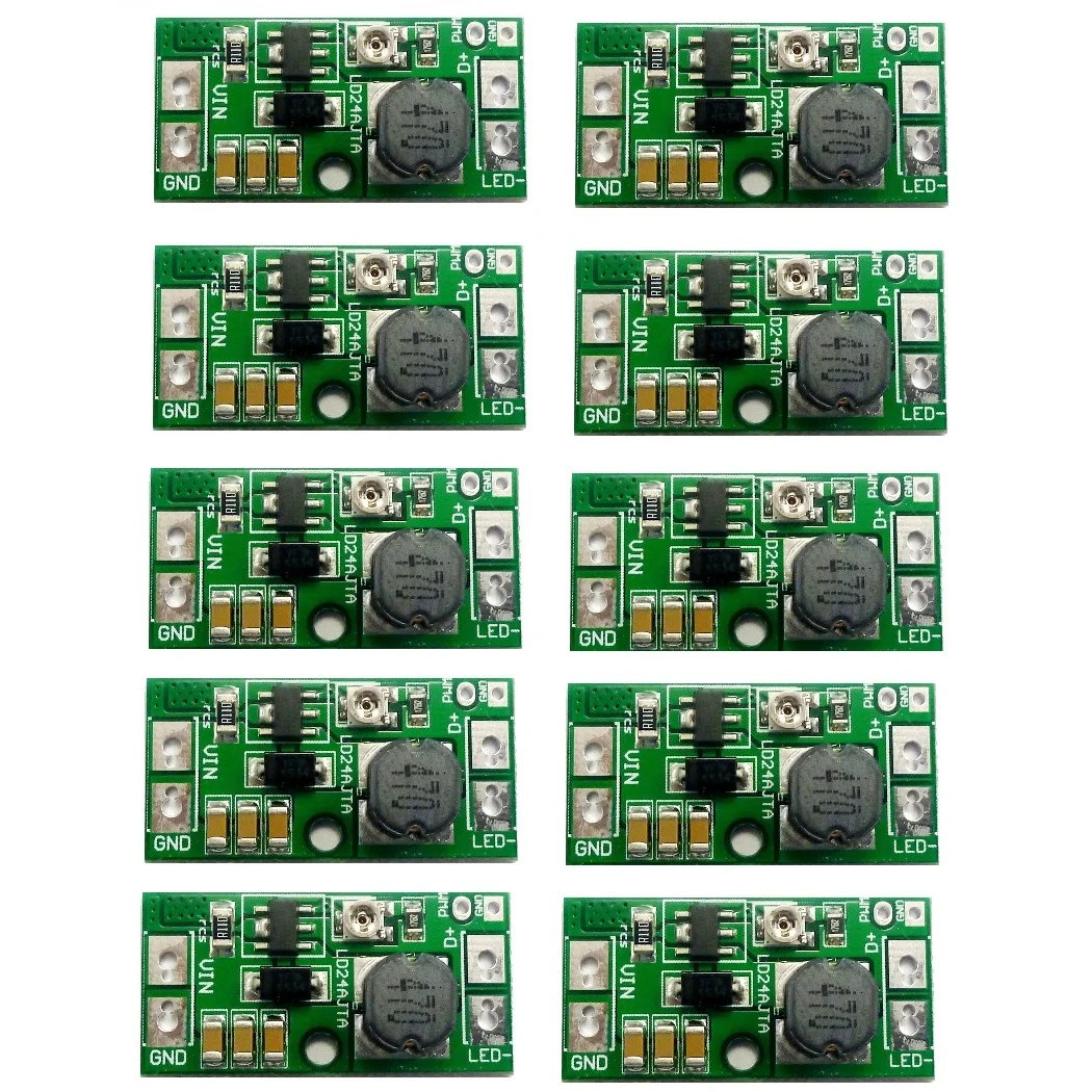 10PCS DC 9V 12V 18V 24V 20W Adjustable LED Driver PWM Controller DC-DC Step-down Constant Current Converter