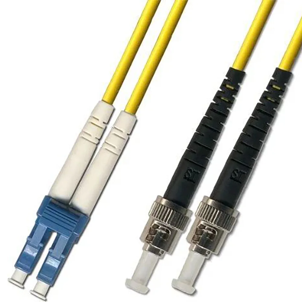 Duplex OS2 Single Mode Fiber Patch Cord LC-UPC to ST-UPC LSZH Optical Jumper