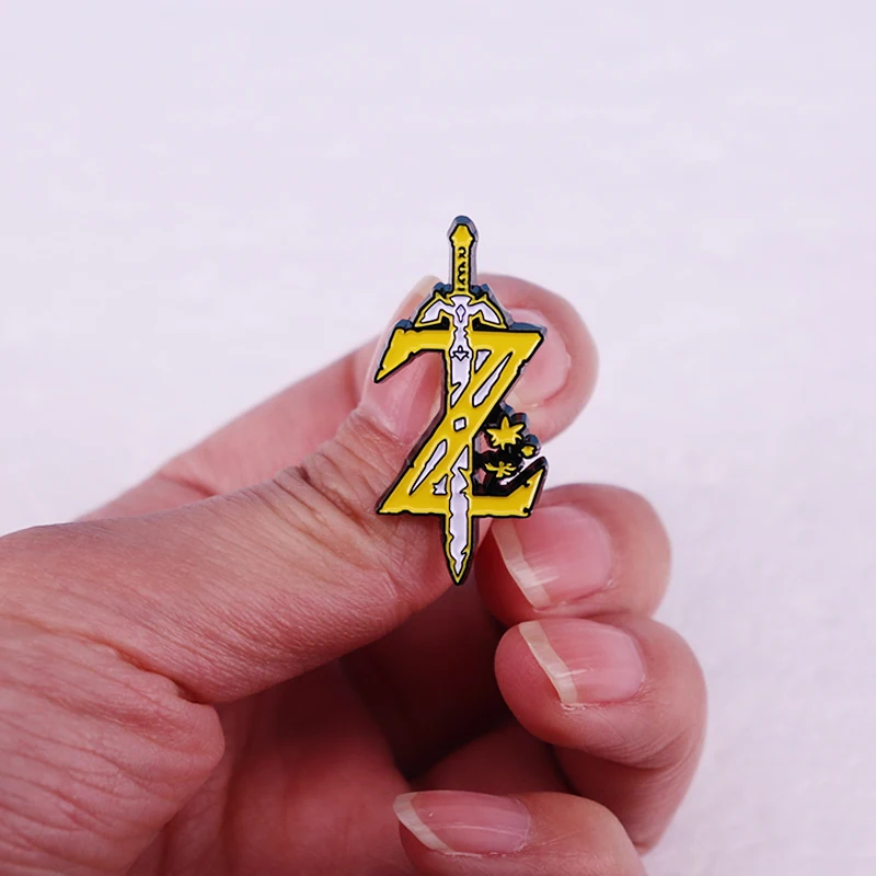 Zeldas Games sword Enamel Pin Backpack Hat Bag Decorate Badges Boutique Medal Gift