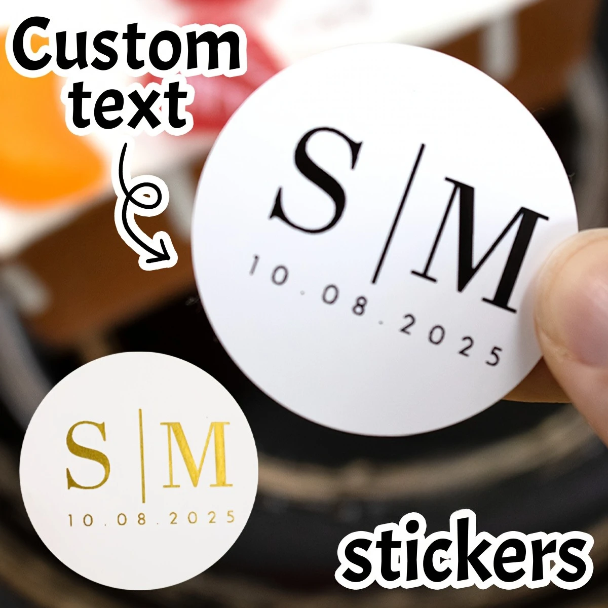 

Personalized Waterproof Stickers Custom Logo Text Printing Oil Resistant Rectangle Stickers for Business Branding Gifts