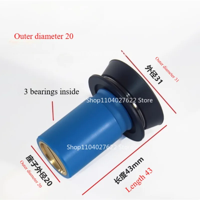 1PC EDM Wire Cut Pulley Umbrella-type Single Roller Guide Wheel Assembly Waterproof for Wire Cutting Machine