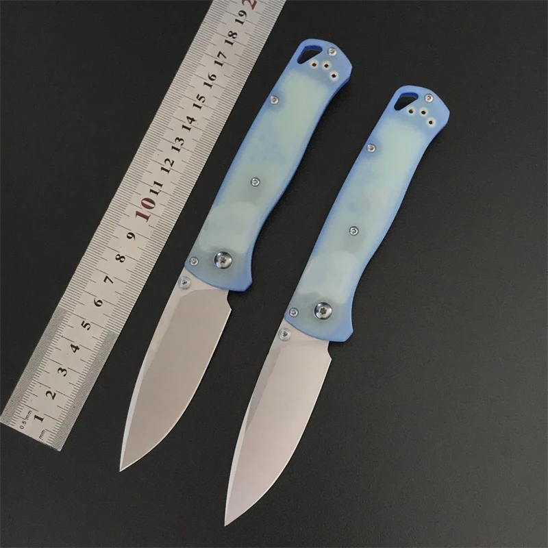 G10 Handle BM 535 Folding Knife Outdoor Camping Fishing Safety EDC Tool Pocket Knives