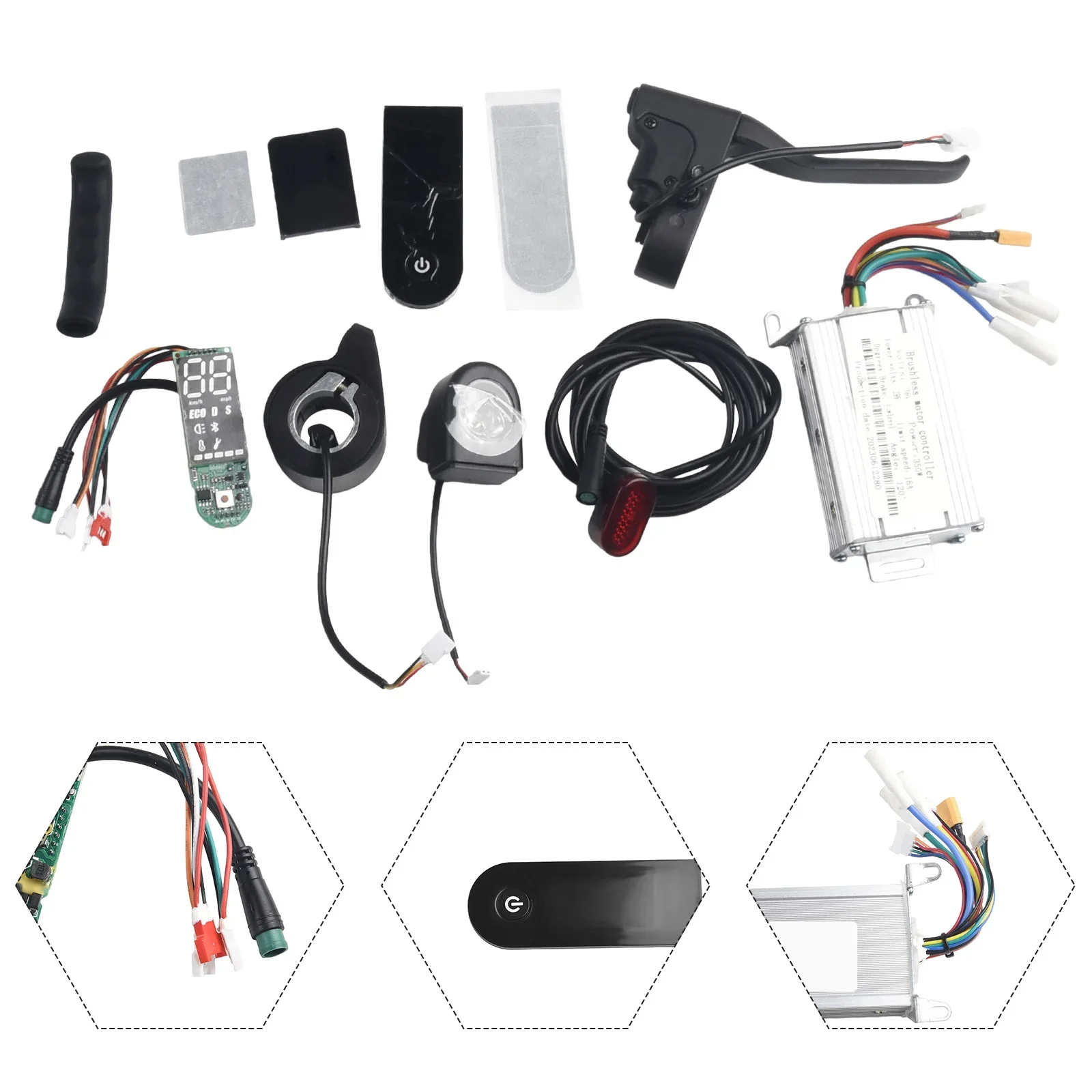 E-Scooter Controller Overcurrent Protection Overheating Protection Overvoltage Protection 15*11*9cm High Quality