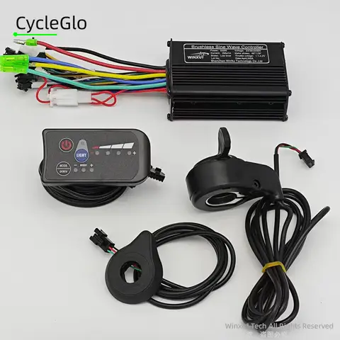 24V 36V 48V 500W 25A 전기자전거 FOC 정현파 브러시리스 모터 컨트롤러 S810 LED 패널 키트 (고속 전기 스쿠터 자전거용)