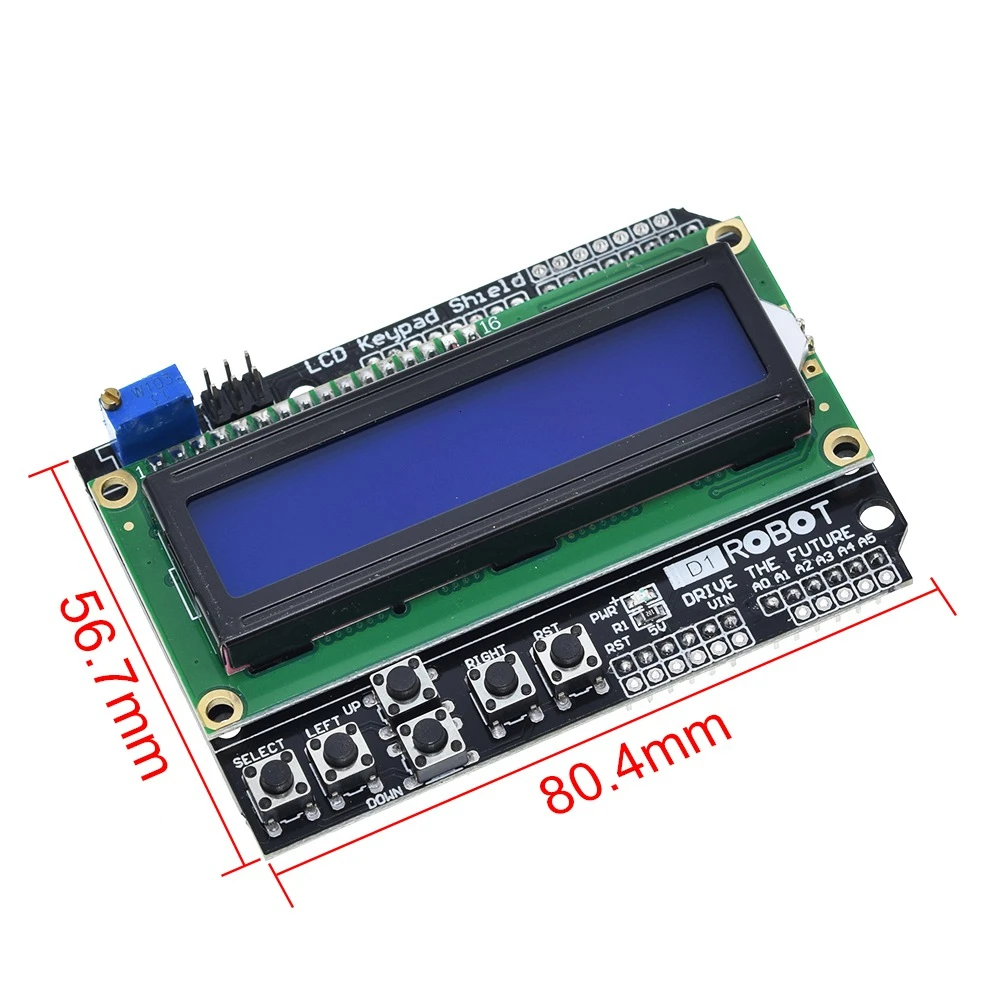 TZT LCD لوحة المفاتيح درع LCD1602 LCD 1602 وحدة عرض لاردوينو ATMEGA328 ATMEGA2560 التوت بي UNO شاشة زرقاء