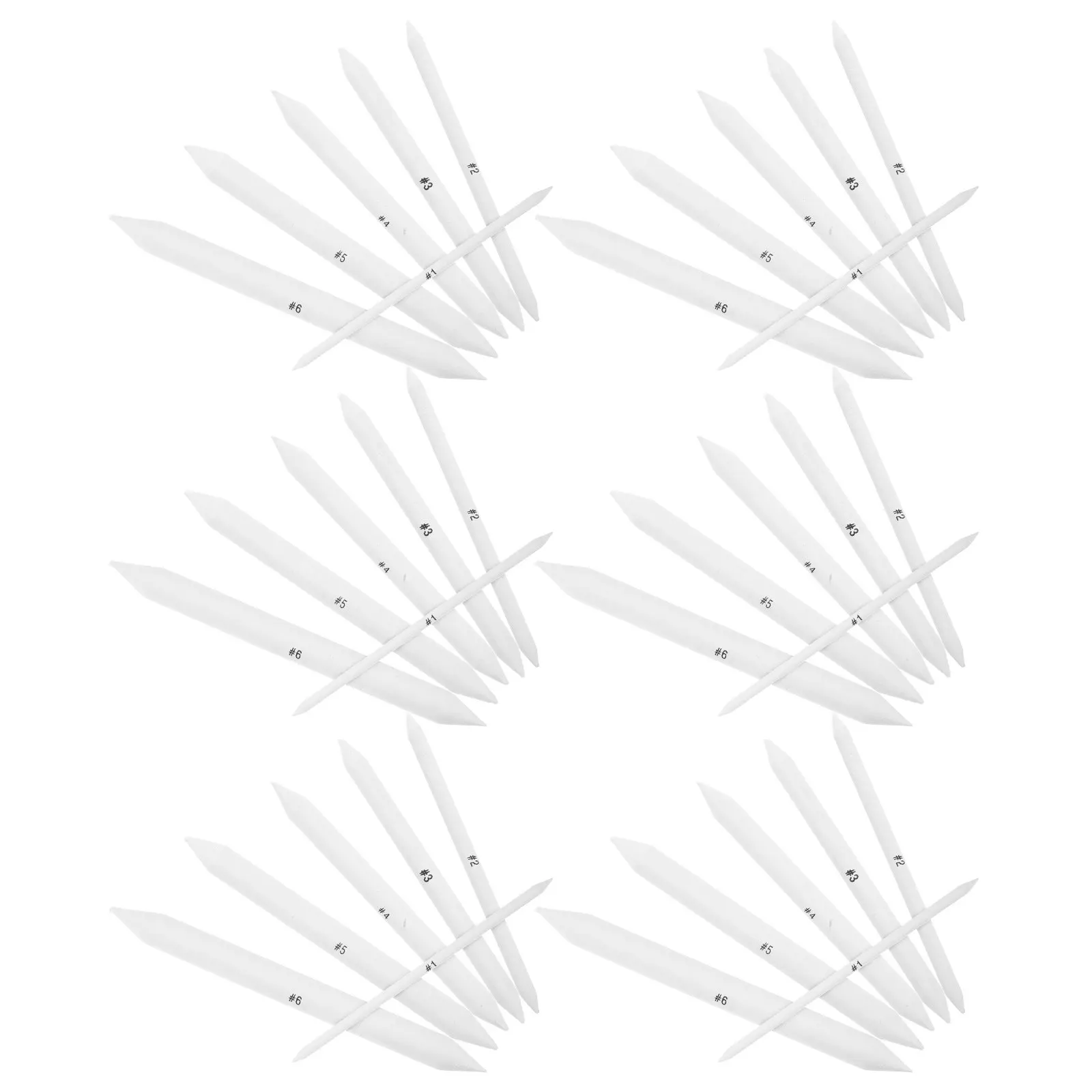 36Pcs Solid Dual-Ended Blending Stumps Pencil Blender Sketching Tools Drawing Smudge Sticks Shading Supplies for Artists