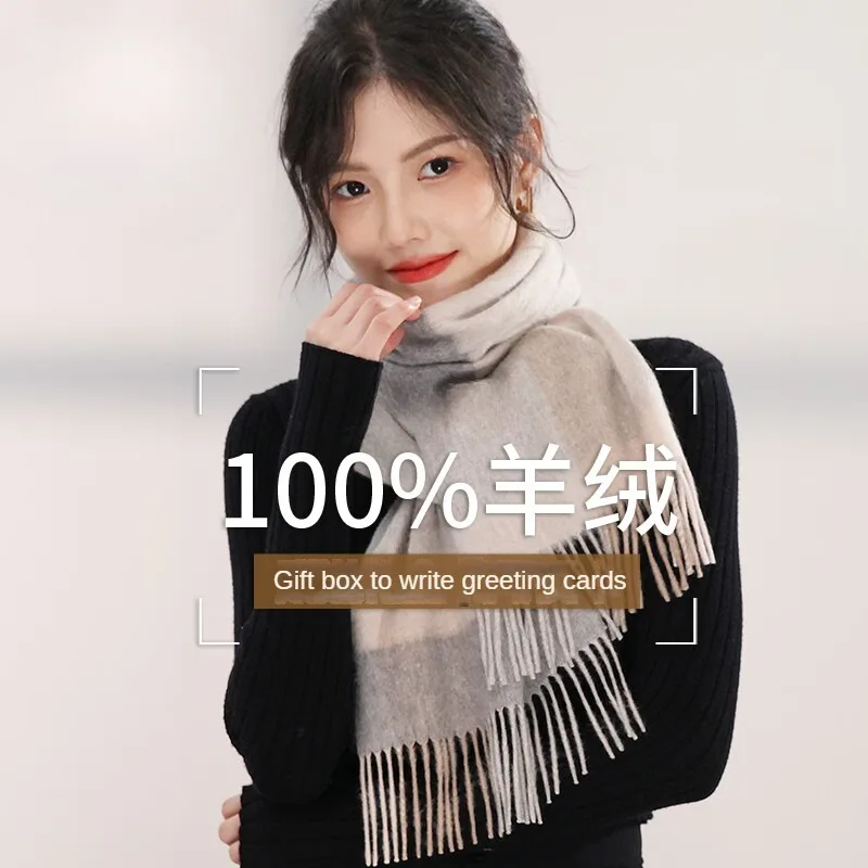 Scarf Women's Winter New 100 Pure Cashmere Shawl Scarf Girls Gifts