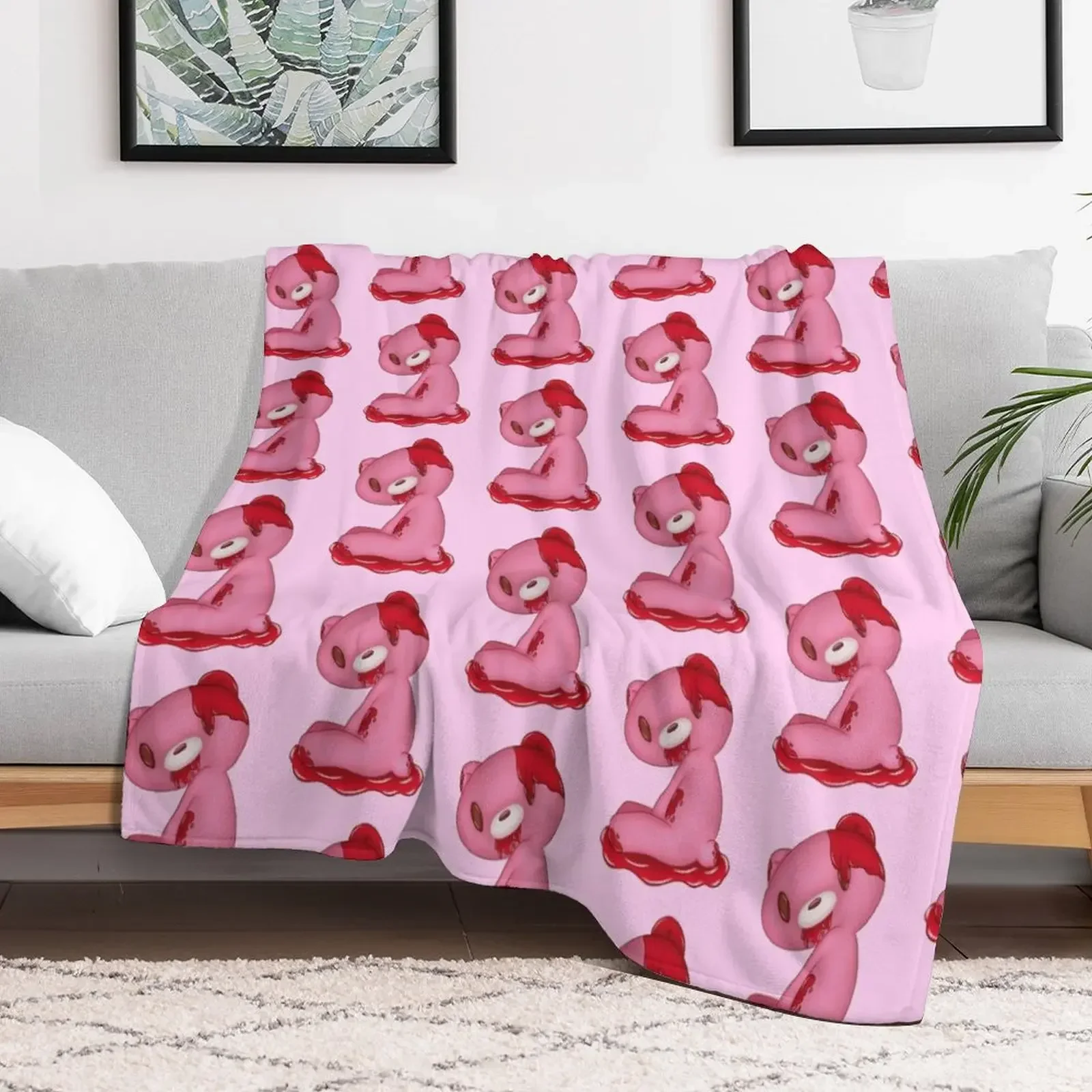 Gloomy Bear Throw Blanket Fashion Sofas Hairys Blankets