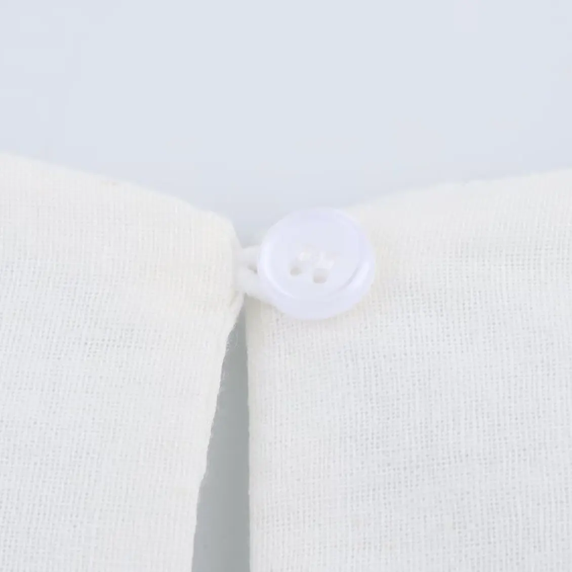 JNLEAOG Dames geborduurde knooptop Franse Sle Slim Fit Polyestervezel No Sve rond Ne Normale lengte