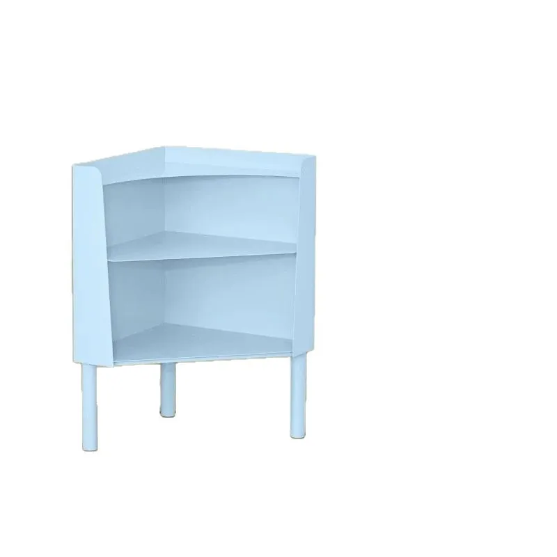 Color corner bookshelf Floor-to-ceiling corner bookcase, living room study storage shelf Creative corner cabinet - view 5