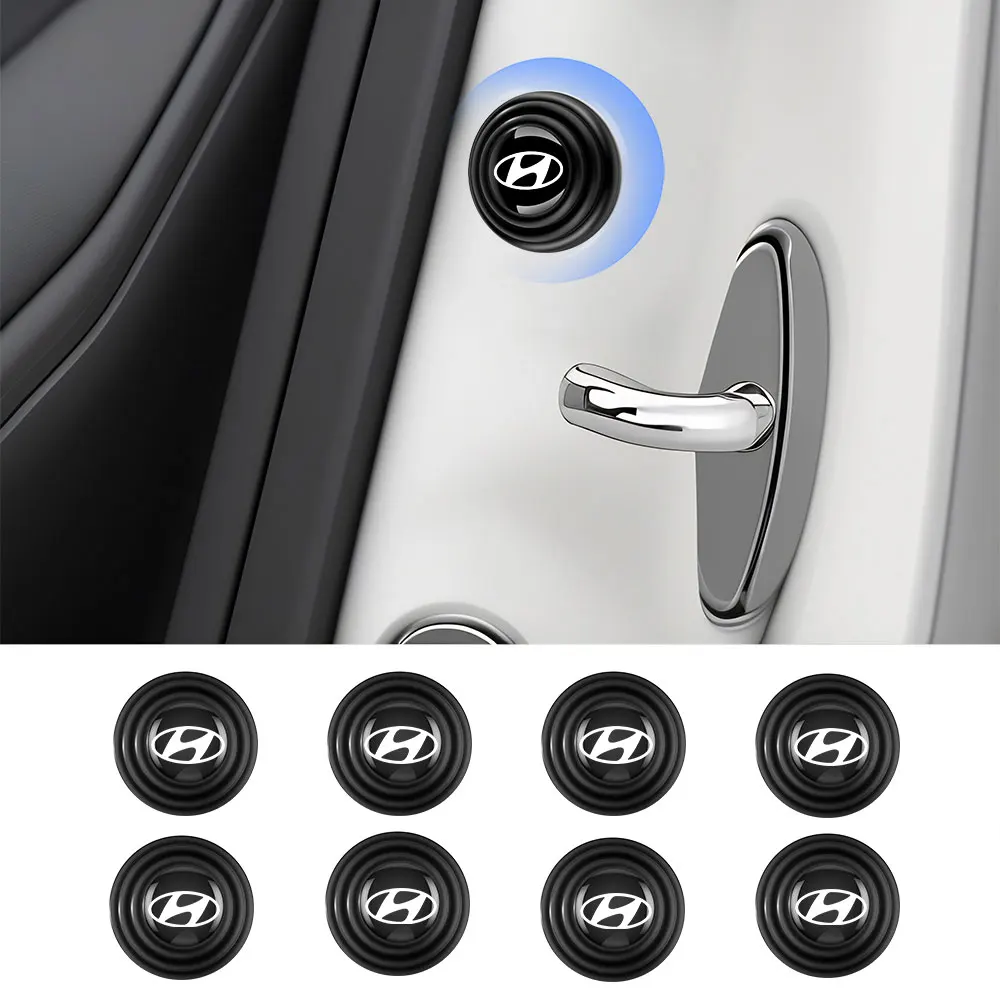 10pcs Car Door Bumper Buffer Sticker Trunk Anti-Noise Buffer Adhesive Decal For Hyundai Nline Veloste Tucson Moinca i30 ix35 i20