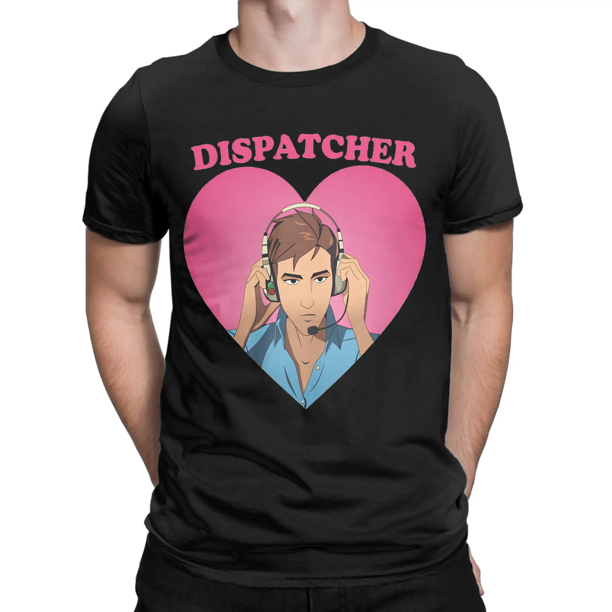 Dispatcher SDN office Robert Robertson T-Shirts Men  Humor Pure Cotton Tee Shirt Crew Neck Short Sleeve T Shirt 5XL 6XL Clothing