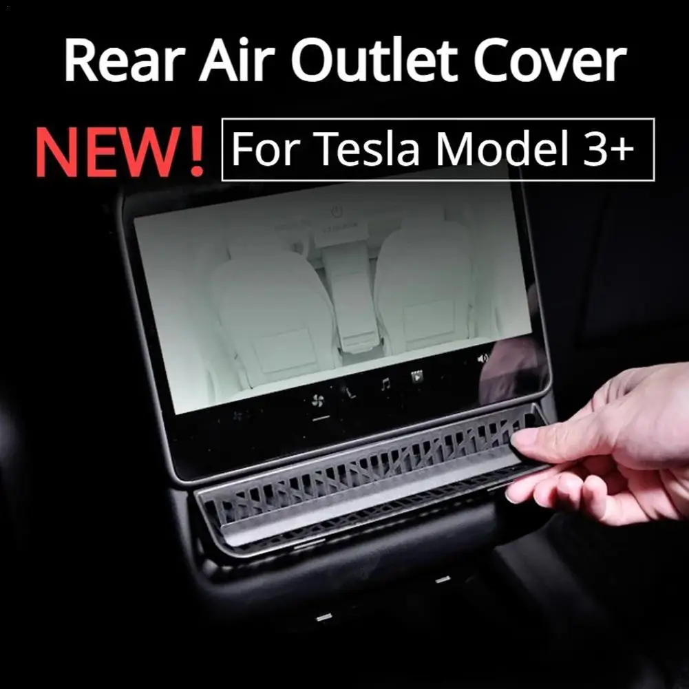 

Rear Air Outlet Vent Cover for Tesla Highland 2024 Armrest Box Back Conditioner Outlet Protector Car Interior Accessory