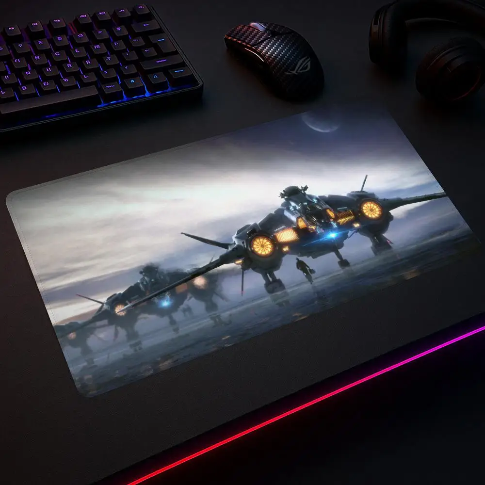 Star Citizen Mouse Pad Mousepad Gamer Speed Keyboard Office Non-slip Desk Pad120x60cm Pc Extended Carpet